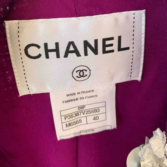 CHANEL Tweed Pearls Jacket Coat size 40/4 CHIC! - Picture 11 of 11